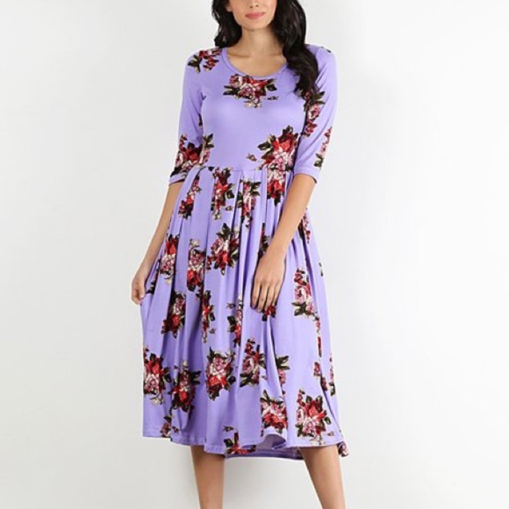 Floral print dress